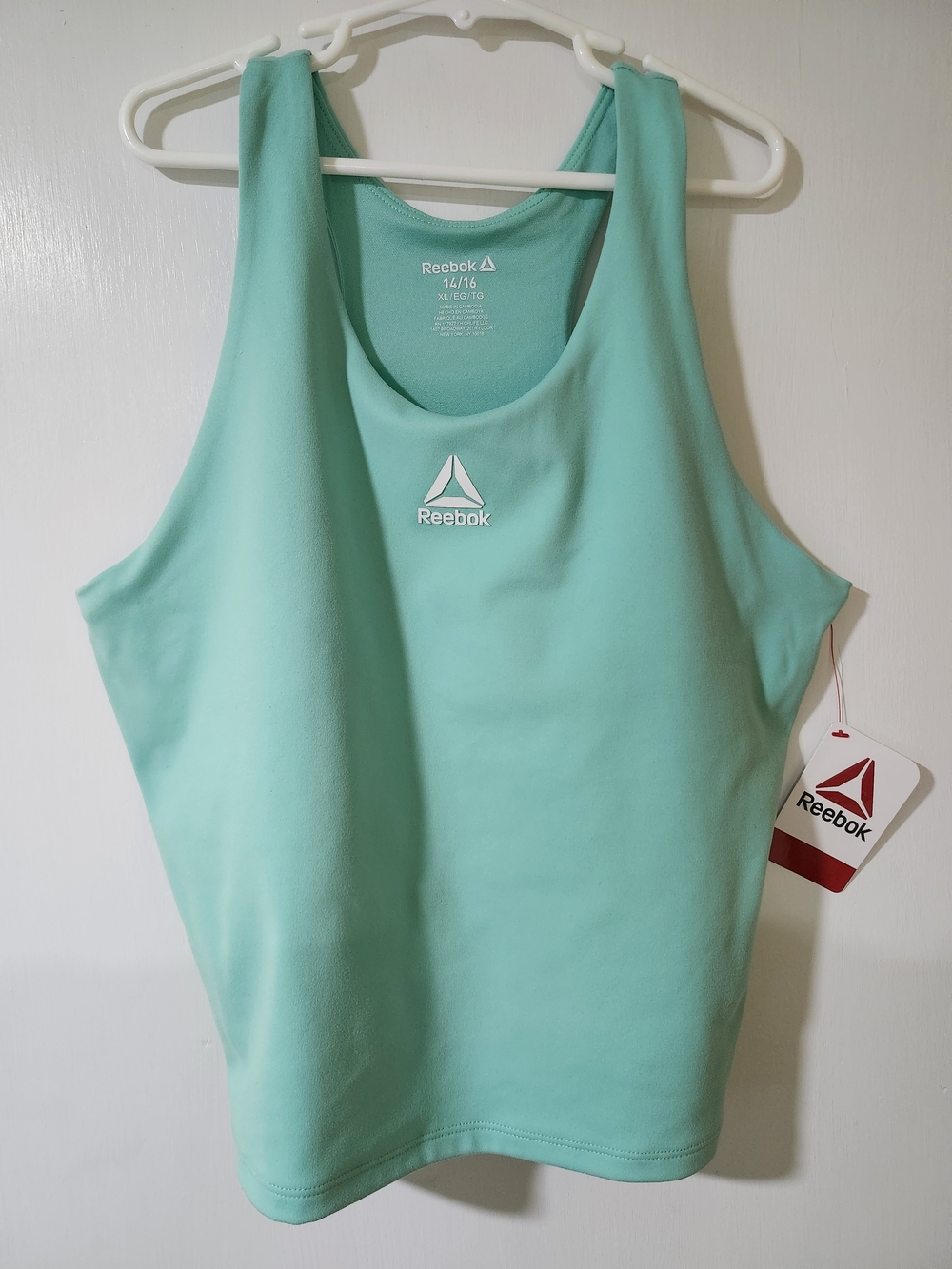Reebok Turquoise Sports Tank Top XL(14/16)